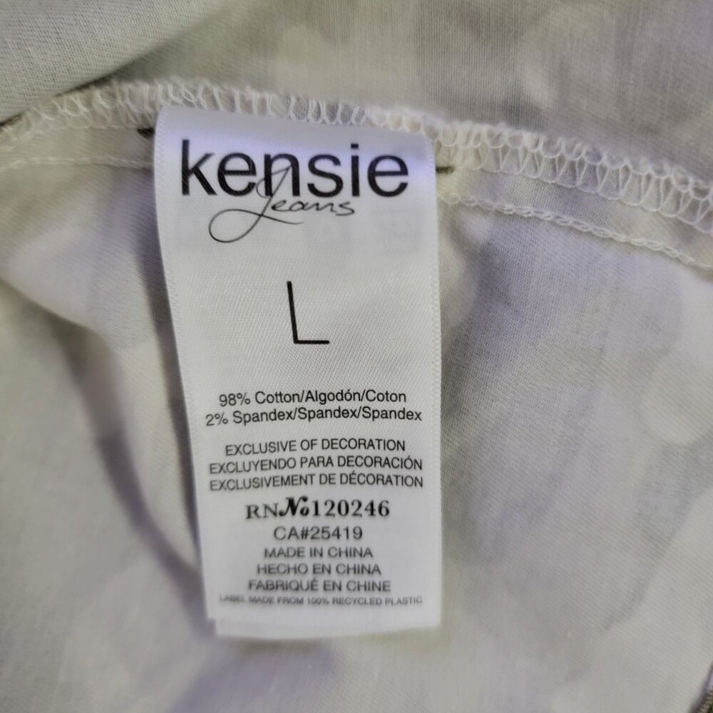Kensie Jeans Camouflage Military Style Jacket L Cotton/Spandex - Picture 4 of 6